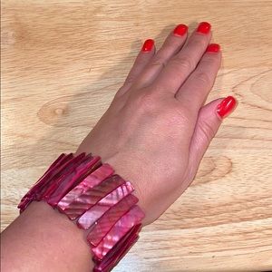 New! Pink Shell Bracelet